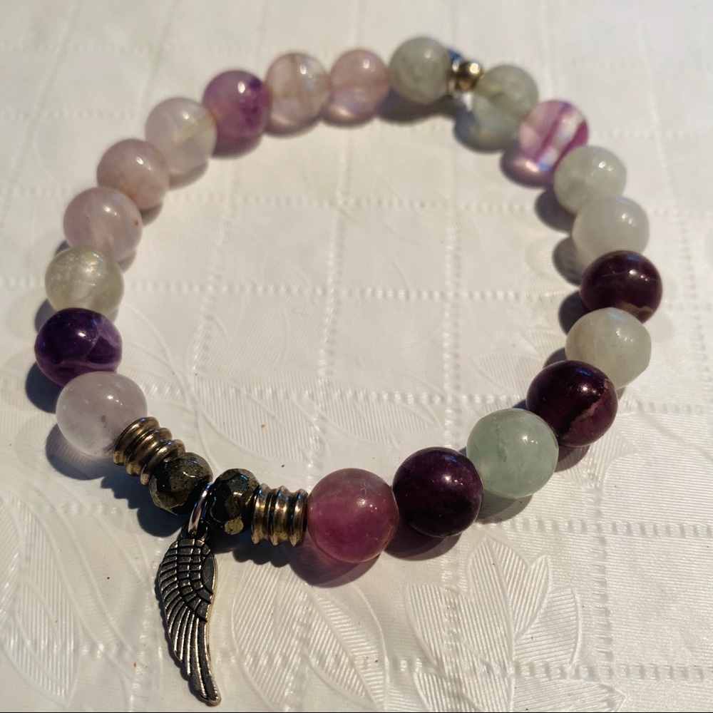 Tiffany Jazelle Fluorite Angel Wing